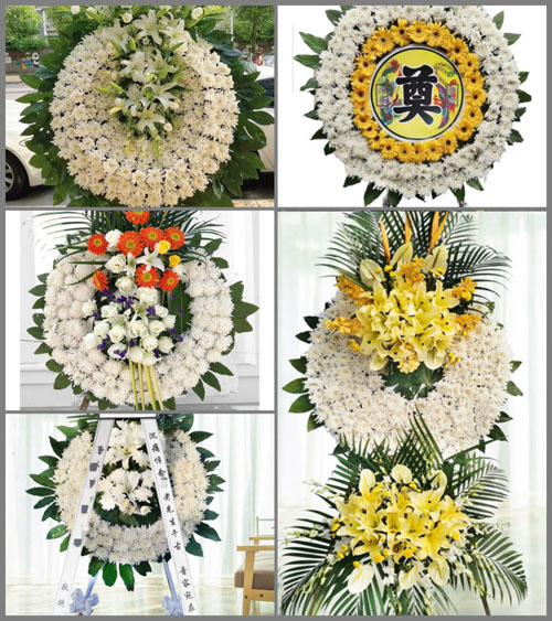 广东梅州市大埔县百侯镇南山村花圈速递