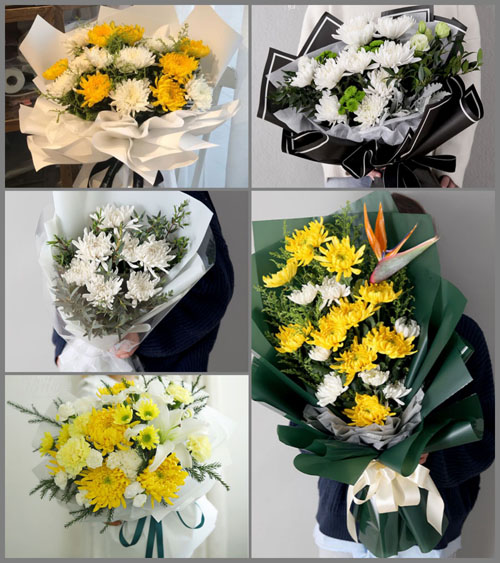 广东梅州市大埔县百侯镇南山村白事花束代送
